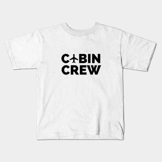 Cabin Crew Kids T-Shirt by Jetmike